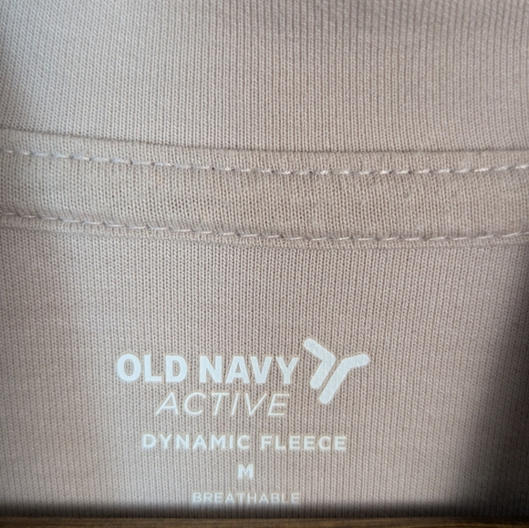 Old Navy Light  Dusty Pink Dynamic Active Fleece Pullover Hoodie Sweatshirt - Picture 5 of 8